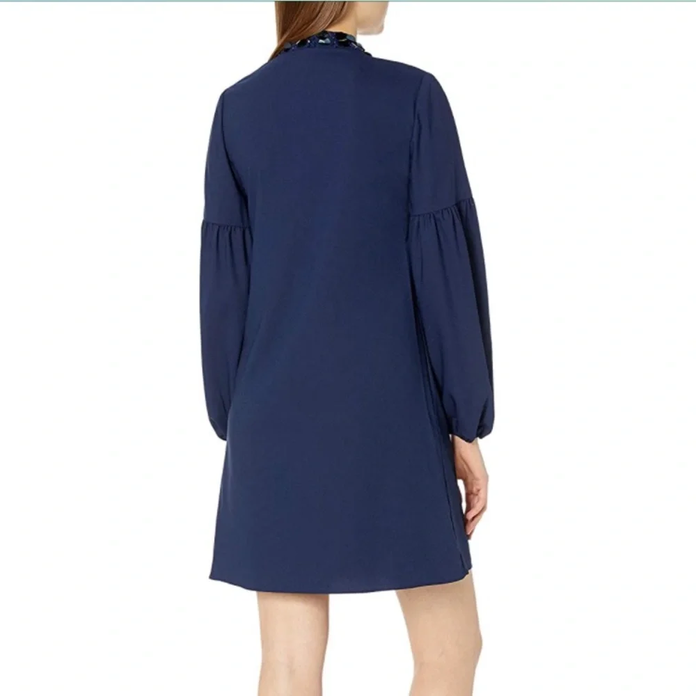 Lilly Pulitzer Shea Stretch Dress True Navy - Picture 3 of 5